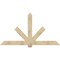 Ekena Millwork Kennewick Rough Sawn Timber Gable Bracket, Douglas Fir, 84"W x 45"H x 2"D x 6"F, 13/12 Pitch GBW084X45X0206KEN00RDF - alternate 1